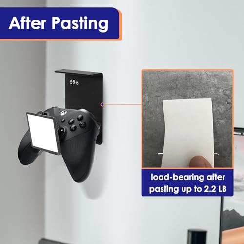 HC128 Headphone Holder Hanger for Desk, Include Adhesive Strips, Universal Headset Stand for PS4/PS5/Xbox/PC/Mac/Headphones Game Controller Hanger (Including 4 Types) - style: Including 4 types