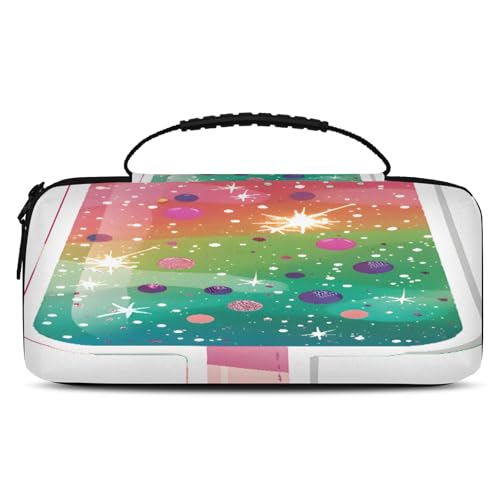 Adornori Ice Cream Carry Case Compatible with Nintendo Switch 2, with 20 Games Cartridges, Cute Ice Cream Portable Travel Carrying Case Pouch for Accessories & Games - color: Multicolor 3