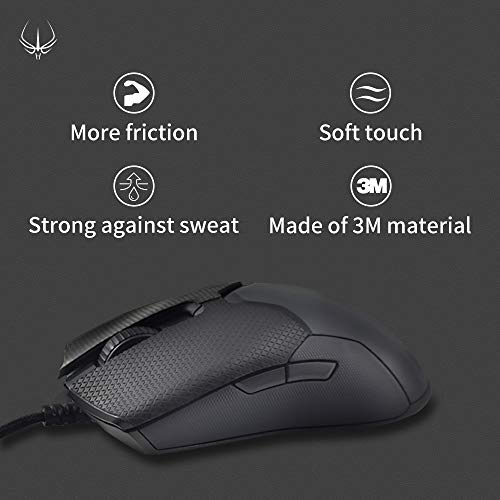 HOTLINEGAMES 2.0 Anti-Slip Mouse Grip Tape Compatible with Model O- (Minus) Gaming Mouse Skins,Sweat Resistant,Cut to Fit,Easy to Apply,Professional Mice Upgrade Kit