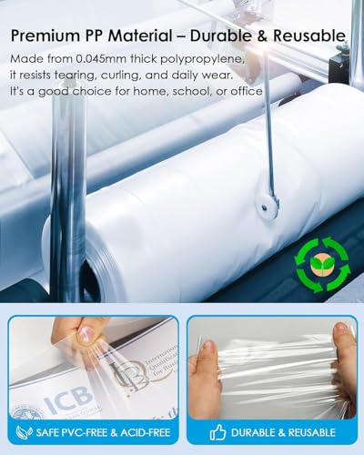 KTRIO Sheet Protectors 8.5 x 11, Page Protectors for 3 Ring Binder, 50 Pack | Crystal Clear, Top Loading, PVC-Free & Acid-Free Polypropylene, No Print Transfer, Protects Letter Size Documents