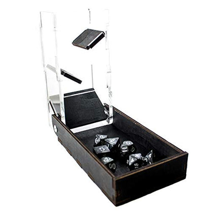 Travel Portable Draw Bridge Dice Tower – Black