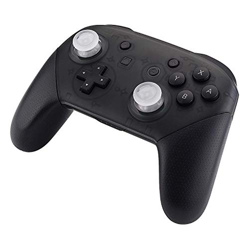 eXtremeRate Replacement 3D Joystick Thumbsticks, Analog Thumb Sticks with Cross Screwdriver for Nintendo Switch Pro Controller - Black & White & Transparent & Transparent Black - color: Black & White & Transparent & Transparent Black