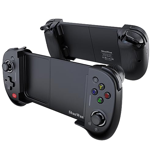 ShanWan Mobile Game Controller for iPhone and Android with Upgrade Design, Phone Case Support, PS Remote Play, Xbox Cloud, Steam Link, GeForce NOW, MFi Arcade Games - size: For iPhone & Android