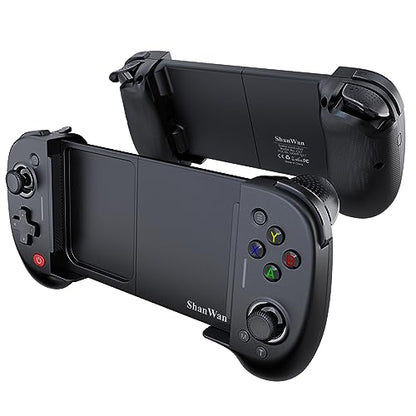 ShanWan Mobile Game Controller for iPhone and Android with Upgrade Design, Phone Case Support, PS Remote Play, Xbox Cloud, Steam Link, GeForce NOW, MFi Arcade Games - size: For iPhone & Android