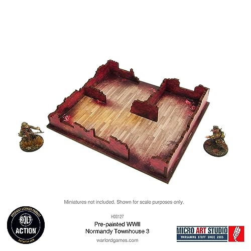 Micro Art Studio: WW2 Normandy Townhouse 3 HDF Prepainted Terrain