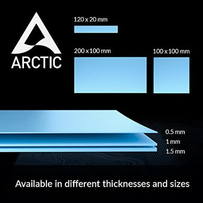 ARCTIC TP-3: Premium Performance Thermal Pad, 100 x 100 x 0.5 mm - size: 100 x 100 x 0,5 mm (1 Piece)