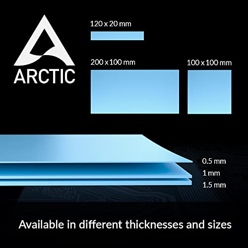 ARCTIC TP-3: Premium Performance Thermal Pad, 100 x 100 x 1.0 mm - size: 100 x 100 x 1,0 mm (1 Piece)