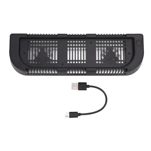 Sanpyl Cooling Fan for 2, Dual Fan RGB LED Dock Cooler, Efficient Heat Dissipation Plug and Play Cooling Stand, USB Powered Console Cooler with Silent