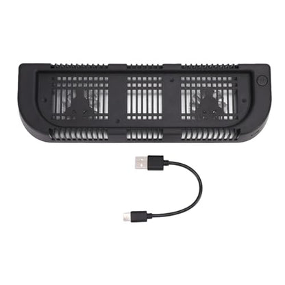 Sanpyl Cooling Fan for 2, Dual Fan RGB LED Dock Cooler, Efficient Heat Dissipation Plug and Play Cooling Stand, USB Powered Console Cooler with Silent