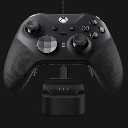Complete Component Pack for Elite Controller Series 2 - Accessories Replacement Parts Repair Kit with Storage Case, Charging Dock and Charger Cable, 4 Thumbsticks, 4 Paddles, 1 D-Pad - color: Black