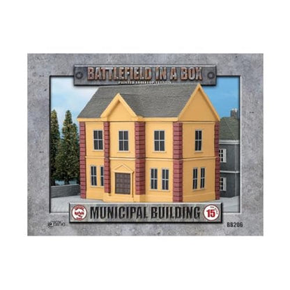 Battlefield in a Box Municipal Building Prepainted 15mm Terrain BB206