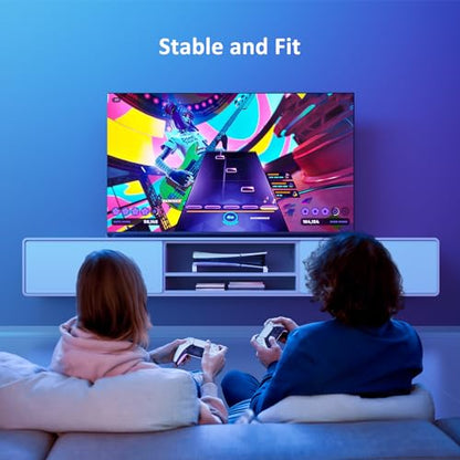 NexiGo PS5 Accessories Essential Kit, PS5 Slim Accessories Horizontal Stand (White), [Minimalist Design], Silent Enhanced Cooling Fan with Adjustable Speed, with USB 3.0 Port - for New PS5 Slim