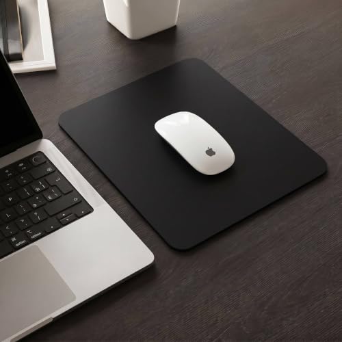Leather Desk Pad Protector, Waterproof Mouse Pad, PU Desk Mat, Office Desk Cover, Desk Writing Mat for Office/Home/Work/Cubicle (Black) 9x8 in - color: Black, size: 9" x 7.9"
