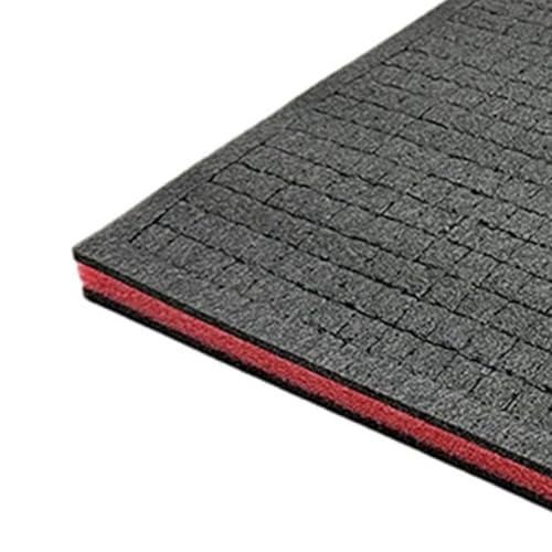 Toolboxes Foam Sponge Insert Game Box Board Cases Pre Cut Segments Customizable Drawer Padding Shock Absorbing Suitable for Camera Cases to, Black red Black 5CM - size: black red black 5CM