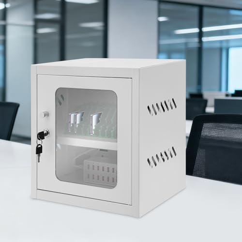 Rechargeable Mobile Phone Charging Cabinet,12 Slots Cell Phones Charging Station Portable Cellphone Charging Cart with Combination Lock, for Students and Employees, Tourists(12-Slots) - size: 12-Slots