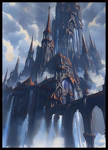 MTG Card Sleeves -Thundering Falls- Surveil Lands - Ultra Clear Front & Matte Finish Back, 100 Count Standard Size Matte Art Sleeve for Magic the Gathering - color: Thundering Falls
