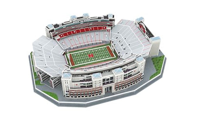Pro-Lion 3D Jigsaw Puzzle of Nebraska Memorial Stadium – 162 Pieces | Nebraska Huskers College Football Model | NCAA Football Stadium Building Kit | Creative Gift for Men, Boys & Kids Aged 8+ - style: Nebraska Huskers