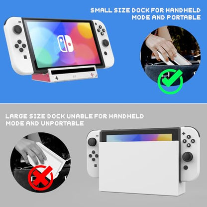 HEIYING Switch Charger Dock for Nintendo Switch 2 / OLED/Lite,Charging Dock Station with Standard USB-C Port for Easy Console Charging - color: Grey