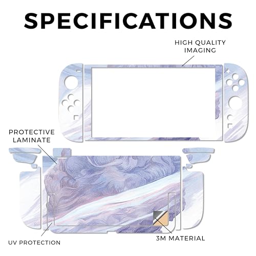 Glossy Glitter Gaming Skin Compatible with Nintendo Switch 2 Console Only - Whirlwind - Premium 3M Vinyl Protective Wrap Decal Cover - Easy to Apply | Crafted in The USA by MightySkins - color: Whirlwind, size: Switch 2 Console Skin Only, style: Glossy Gl
