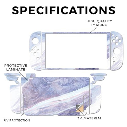 Glossy Glitter Gaming Skin Compatible with Nintendo Switch 2 Console Only - Whirlwind - Premium 3M Vinyl Protective Wrap Decal Cover - Easy to Apply | Crafted in The USA by MightySkins - color: Whirlwind, size: Switch 2 Console Skin Only, style: Glossy Gl