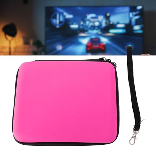 Ashata 8 Game Card Case For Nintendo 2DS Console Game Card And Other Accessories, Hard Shell Carrying Case Pouch With 8 Game Card Holders (Pink) - color: Pink
