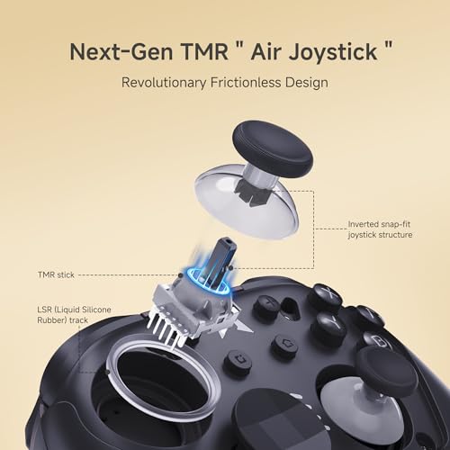 MOBAPAD Chitu2 HD Switch 2 Wireless Controller, TMR Glide Joysticks [ZERO Drift], Charging Dock, HD Rumble, NFC, Turbo, Programming, Mechanical Buttons - Gamepad for Nintendo Switch/Switch 2 - color: Black