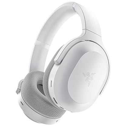 Razer Barracuda Wireless Gaming & Mobile Headset (PC, PlayStation, Switch 2, Android, iOS): 2.4GHz Wireless + Bluetooth - Integrated Noise-Cancelling Mic - 50mm Drivers - 40 Hr Battery - Mercury White | Integrated Noise-Cancelling Mic, 50mm Drivers, 40 Hr