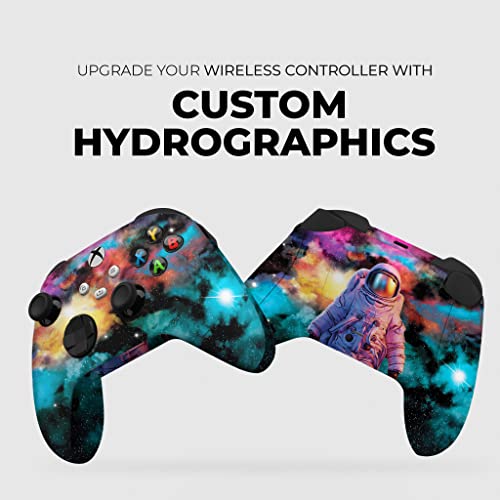 DreamController Galaxxy Custom X-box Controller Wireless compatible with X-box One/Series X/S Proudly Customized in USA with Permanent HYDRO-DIP Printing(NOT JUST A SKIN) (MODDED) - color: Galaxy, size: Modded - Front & Back Print