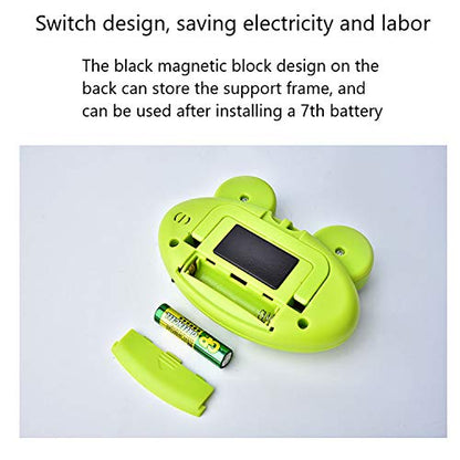 Kitchen Timer, Cute Cartoon Animal Countdown Timer, Digital Cooking with Magnetic, LCD Large-Screen Visual Clock, Hangable Alarm Clock with Stand，for Cooking Bake Sport Game (Timer-QW) - color: Timer-qw