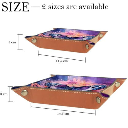 Butterfly Flower Dice Tray Dice Rolling Tray Folding Dice Holder for Dice Games, Like RPG, DND and Other Table Games - color: Multi 7
