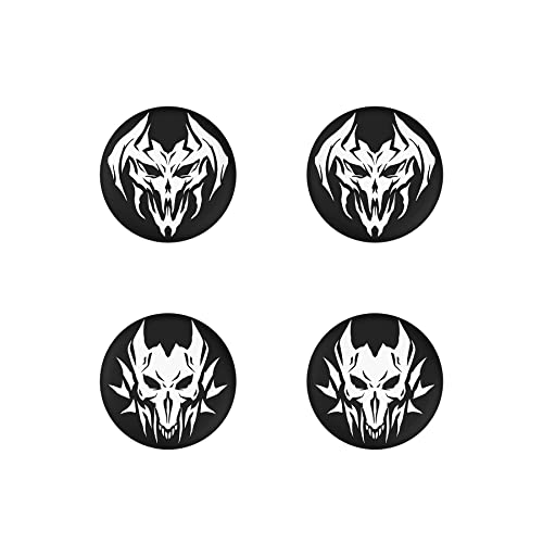 PlayVital Halloween Thumb Grip Caps for Nintendo Switch 2 Pro, Switch Pro Controller, Joystick Caps Cover for ps5, Edge, ps4, Xbox Series X/S, Xbox One, Elite Series 2 Controller - Lich Demons - color: Lich Demons