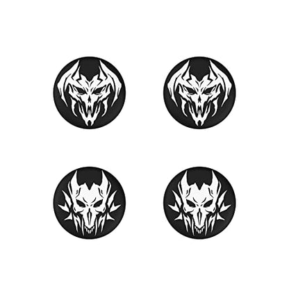 PlayVital Halloween Thumb Grip Caps for Nintendo Switch 2 Pro, Switch Pro Controller, Joystick Caps Cover for ps5, Edge, ps4, Xbox Series X/S, Xbox One, Elite Series 2 Controller - Lich Demons - color: Lich Demons