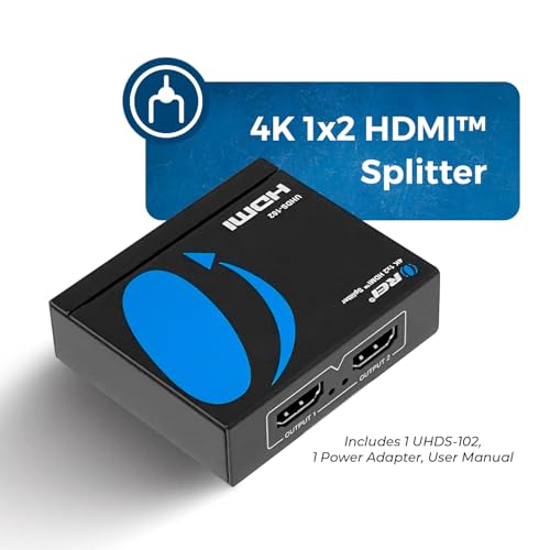 OREI UltraHD 4K @ 60 Hz 1 x 2 HDMI Splitter 1 in 2 Out (2 Port) 4:4:4 8-bit - Does Not Bypass HDCP, 18 Gbps, 4K HDMI Splitter | OREI UltraHD 4K@60Hz 1x2 HDMI Splitter 1 in 2 Out - 8-bit, 18 Gbps, 4K - Does Not Bypass HDCP - size: 1x2, style: Splitter