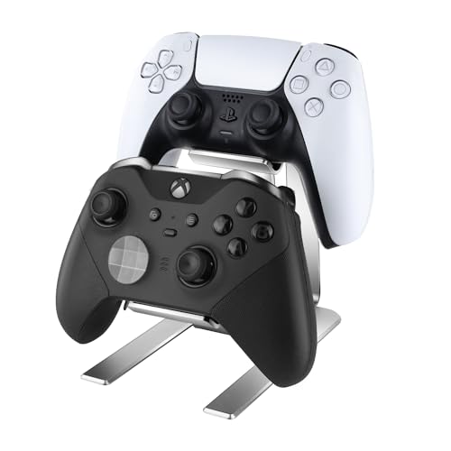 Controller Holder – 2 Tier Universal Aluminum Display Stand Accessories PC Gaming Desk Decor Stuff Gamer Gifts for Xbox Series X S, Elite 2, PS5, PS4, PS3, Switch Pro and Almost All Controller - size: 1 Pack