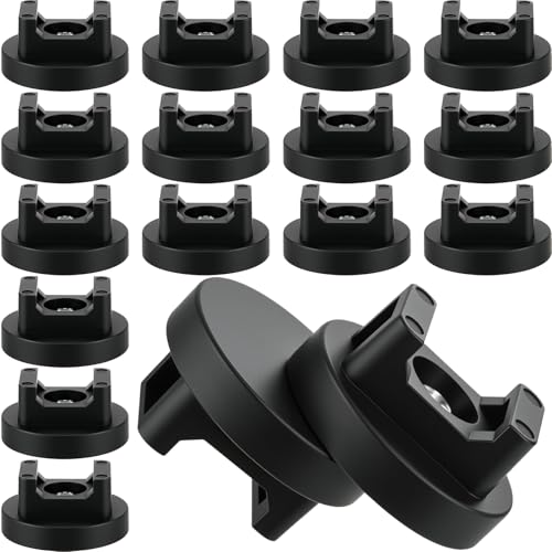 Yookeer Magnetic Zip Tie Mount Base Black Magnetic Cable Clips Wire Holder Multipurpose Cable Ties Management Base Electrical Supplies for Wire - size: 31 mm