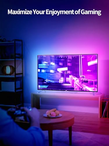 KANTUTOE LED Lights for TV, 19.68ft LED Backlights for 65-80in TV, RGB TV Backlight with Music Sync Bluetooth APP and Remote Control TV Lights Strip USB Powered LED Lights for Bedroom, Gaming - size: 19.68ft for 65"-80" TV