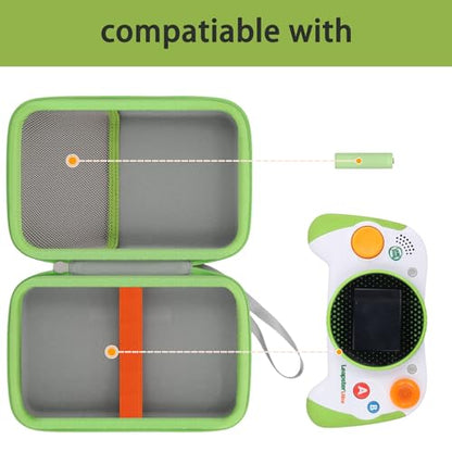 Baval Hard Case for Leapfrog Leapster Ultra Handheld Learning Game Console | Shockproof, Impact-resistant, Protective Storage Box, Portable Carrying Box, Elastic Straps, Mesh Pocket