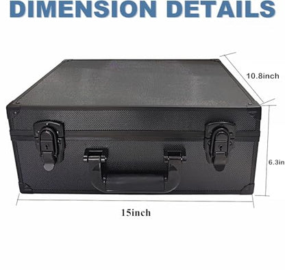 Toploaders Storage Box, Hard Toploaders Storage Case for 3" x 4" 35pt Rigid Card Holders, Card Deck Box Fits Cards, Top Loaders and Magnetic Card Holders (Black)