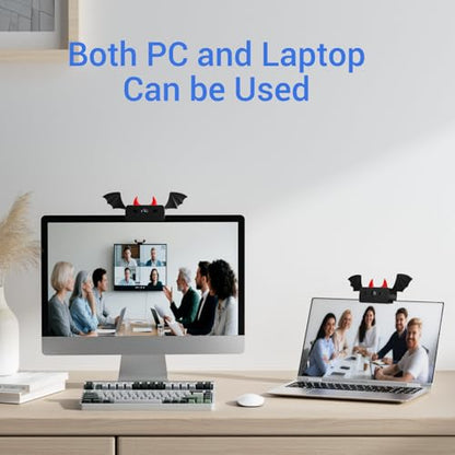 Diccik 1080P Webcam with Microphone, Full HD Web Camera for Desktop Computer and Laptop USB Computer Camera for PC Pro Streaming Webcam for Zoom/Skype/Teams, Plug and Play PC for Windows &Mac