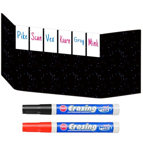 Acrylic Erasable Screen Top Initiative Trackers 6PCS for DND, Other Tabletop RPG (White 6pcs) - style: White 6pcs