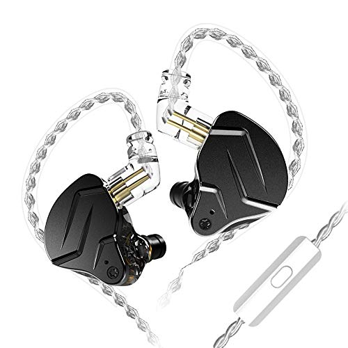 KZ ZSN PRO X IEM Earphones Dual Driver in Ear Monitor 1BA 1DD Wired Earphones HiFi Gaming Earbuds for Phone Computer Tablet - color: ZSN Pro X-black, size: With Mic