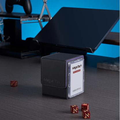Mage Tech Adventurer [Hero] Modular Deck Box - Holds 99 Double-Sleeved Cards - Includes Avatar Holder - Ultra-Rugged, Expandable Design - MTG Commander/EDH & More - Black/Grey - color: 2. Artifact (Black/Grey), style: 2. Hero