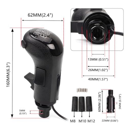 USB Truck Simulator Shifter Gearshift Knob Compatible with Logitech G29 G27 G25 G923 Steering Wheel PC Sim Racing Games Driving Force Shifter 18 Speed
