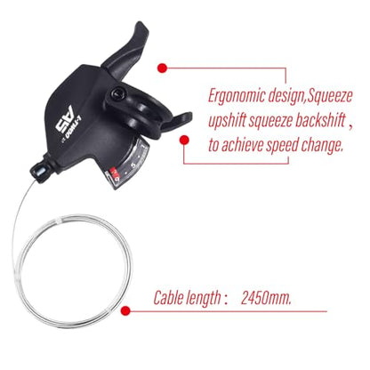 CNC Rear Derailleur 9 Speed Direct Mount/Hanger for Shimano/sram - color: 9-Rear Derailleur+Right Shifter Lever