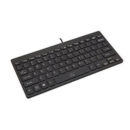 SR Mini Keyboard Wired Thin Light 78 Keys USB Multimedia Small for Pc Computer Laptop - color: Wired
