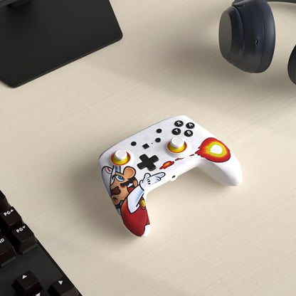 PowerA Enhanced Wired Controller for Nintendo Switch - Fireball Mario, Gamepad, game controller, wired controller, officially licensed - color: Fireball Mario