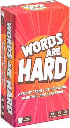 Lost Boy Entertainment Words are Hard - Party Games - Family Card Games - for Kids 8 and up - for Adults - Family Game Night - Travel Game - Creators of Piles!