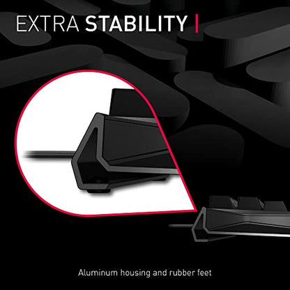 Cherry MX 3.0S Wired Mechanical Gaming Keyboard MX Brown Switches | Robust Aluminum Housing, RGB-Lighting, Full Key Rollover, Anti Ghosting, Black - color: Black w/Brown Switch