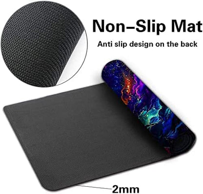 MTG Playmat, TCG Play Mat for RPG OCG 24 x 14 inches Trading Card Playmats with Storage Bag Smooth Rubber Surface Battle Game - color: Blue Dragon With Zones