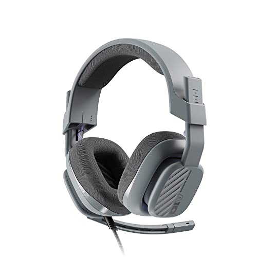 Logitech G Astro A10 Gen 2 Cross-Platform Wired Gaming Headset - Grey | 3.5mm Headphone Jack, 32mm Drivers, Flip-to-Mute Mic, Over-Ear Cup Design - color: Grey